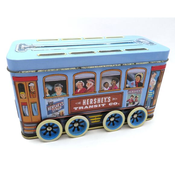 Hershey’s Collectible Vehicle Series Tin Canister #2 Trolley Transit Co. 2000 - Picture 1 of 11